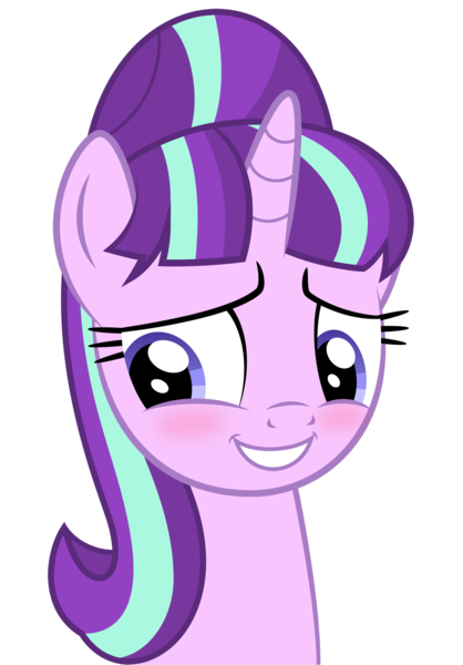 Size: 1654x2372 | Tagged: safe, artist:culu-bluebeaver, derpibooru import, starlight glimmer, pony, unicorn, comic:the newcomer, blushing, cute, female, glimmerbetes, horn, mare, png, s5 starlight, simple background, smiling, solo, transparent background, vector