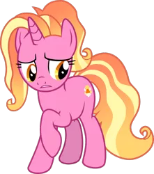 Size: 792x896 | Tagged: safe, artist:crystalmagic6, derpibooru import, luster dawn, pony, unicorn, the last problem, female, inkscape, looking down, mare, raised hoof, simple background, solo, transparent background, vector