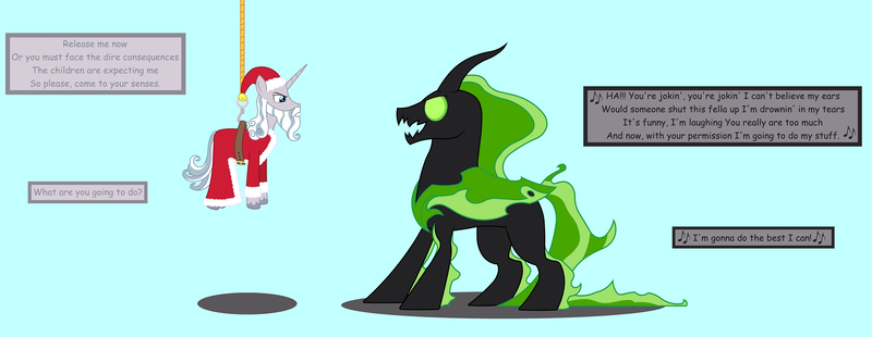 Size: 3940x1528 | Tagged: safe, artist:draymanor57, derpibooru import, pony of shadows, star swirl the bearded, pony, unicorn, parody, song reference, the nightmare before christmas