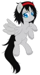 Size: 909x1703 | Tagged: safe, artist:homumu, derpibooru import, oc, unofficial characters only, pegasus, pony, chest fluff, hairband, pegasus oc, rearing, simple background, smiling, transparent background, unshorn fetlocks, wings