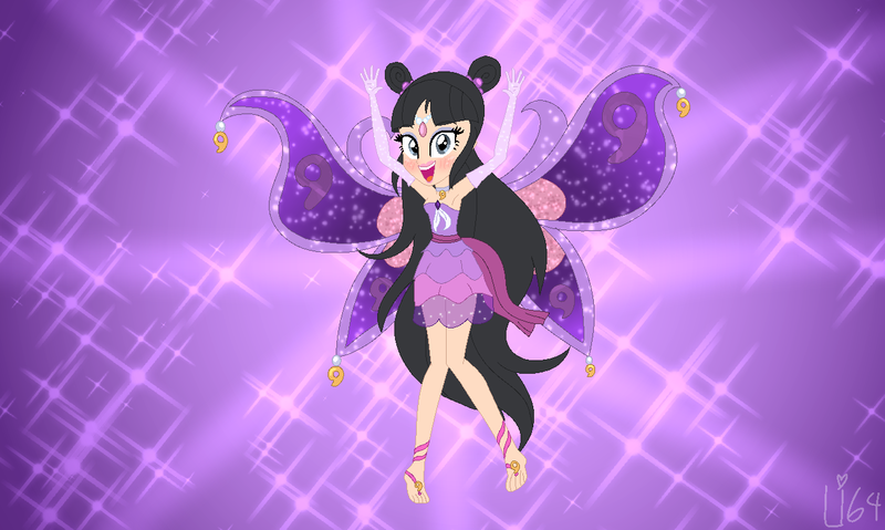 Size: 1304x780 | Tagged: safe, artist:everything-sparkle, artist:lumi-infinite64, derpibooru import, fairy, human, equestria girls, ace attorney, armpits, barefoot, barely eqg related, base used, clothes, crossover, enchantix, equestria girls style, equestria girls-ified, eyeshadow, fairy wings, fairyized, feet, gloves, jewelry, lipstick, long gloves, long hair, makeup, maya fey, necklace, rainbow s.r.l, short dress, solo, wings, winx, winx club, winxified