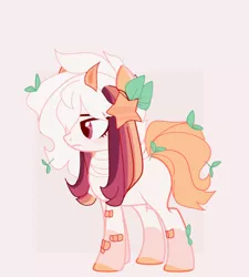 Size: 1920x2134 | Tagged: safe, artist:lazuli, artist:little-sketches, derpibooru import, oc, oc:ayaka, ponified, earth pony, pony, alternate design, bandaid, base used, horns, solo, species swap