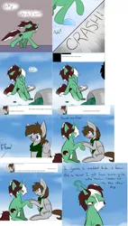 Size: 2446x4308 | Tagged: safe, artist:kaggy009, derpibooru import, oc, oc:fuselight, oc:peppermint pattie (unicorn), pegasus, pony, unicorn, ask peppermint pattie, crying, female, magic, male, mare, stallion, teary eyes