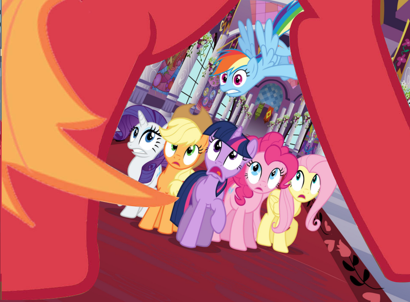 Size: 950x700 | Tagged: suggestive, derpibooru import, edit, edited screencap, screencap, applejack, big macintosh, fluttershy, pinkie pie, rainbow dash, rarity, twilight sparkle, pony, the return of harmony, applecest, applemac, big macintosh gets all the mares, female, fluttermac, framed by legs, imminent sex, incest, male, mane six, pinkiemac, rainbowmac, rarimac, shipping, straight, this will end in incest, twimac