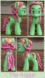 Size: 739x1280 | Tagged: safe, artist:phasingirl, derpibooru import, tree hugger, earth pony, pony, custom, irl, photo, solo, toy