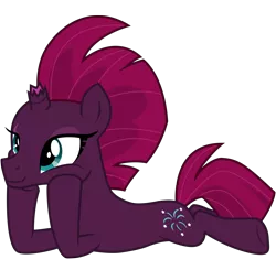 Size: 6356x5982 | Tagged: safe, artist:ejlightning007arts, derpibooru import, edit, tempest shadow, pony, unicorn, my little pony: the movie, broken horn, cute, cutie mark, eye scar, hoof on cheek, horn, lying down, scar, simple background, smiling, transparent background, vector