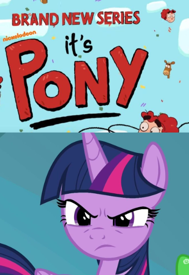 Size: 380x552 | Tagged: safe, derpibooru import, edit, edited screencap, screencap, spike, twilight sparkle, twilight sparkle (alicorn), alicorn, pony, school raze, angry, annie bramley, it's pony, nickelodeon, reaction image