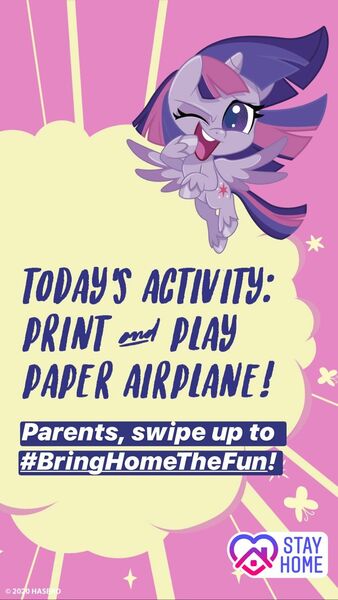 Size: 1080x1920 | Tagged: safe, derpibooru import, official, twilight sparkle, twilight sparkle (alicorn), alicorn, pony, my little pony: pony life, bringhomethefun, coronavirus, covid-19, instagram story, solo, text