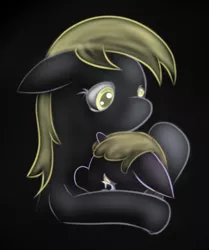 Size: 327x392 | Tagged: safe, artist:wavemasterryx, derpibooru import, derpy hooves, dinky hooves, pony, comforting, crying, duo, equestria's best mother, female, headcanon, hug