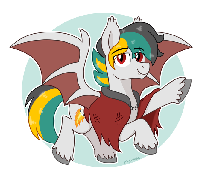 Size: 2130x1865 | Tagged: safe, artist:pink-pone, derpibooru import, oc, bat pony, pony, male, solo, stallion