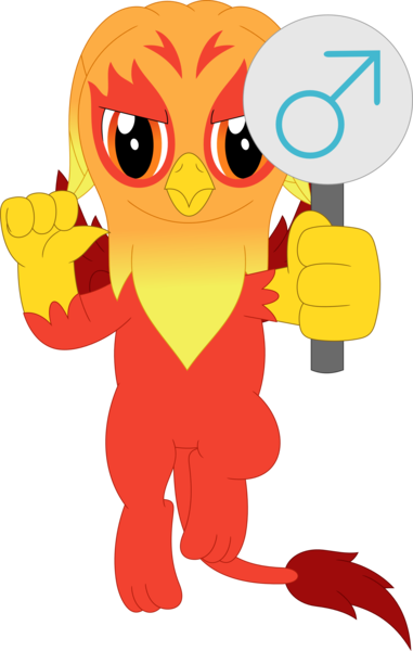 Size: 2264x3568 | Tagged: safe, artist:porygon2z, derpibooru import, oc, oc:heatwave, unofficial characters only, gryphon, hippogriff, fledgeling, male, male symbol, simple background, solo, transparent background