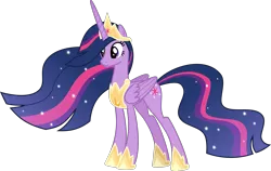 Size: 6342x4000 | Tagged: safe, artist:melisareb, derpibooru import, princess twilight 2.0, twilight sparkle, twilight sparkle (alicorn), alicorn, pony, the last problem, .svg available, absurd resolution, crown, female, inkscape, jewelry, mare, older, older twilight, regalia, simple background, solo, sparkles, transparent background, ultimate twilight, vector