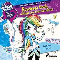 Size: 500x500 | Tagged: safe, derpibooru import, rainbow dash, equestria girls, rainbow dash brings the blitz, book, book cover, cover, egmont, german