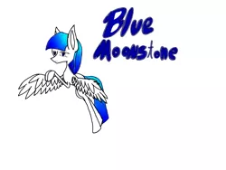 Size: 2828x2121 | Tagged: safe, artist:prismicdiamondart, derpibooru import, oc, oc:moonstone, unofficial characters only, pegasus, pony, female, mare, pegasus oc, simple background, solo, white background, wings