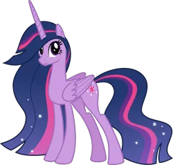 Size: 4197x4000 | Tagged: safe, alternate version, artist:melisareb, derpibooru import, princess twilight 2.0, twilight sparkle, twilight sparkle (alicorn), alicorn, pony, the last problem, .svg available, absurd resolution, female, inkscape, looking at you, mare, missing accessory, simple background, solo, transparent background, ultimate twilight, vector