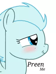 Size: 768x1024 | Tagged: safe, derpibooru import, oc, oc:windy breeze, pegasus, pony, blushing, female, implied preening, mare, nose wrinkle, scrunchy face