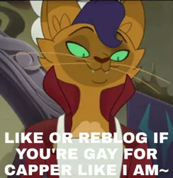 Size: 800x819 | Tagged: anthro, capper dapperpaws, cropped, derpibooru import, description is relevant, edit, edited screencap, homosexuality, meme, my little pony: the movie, personal, safe, screencap, solo, stupid sexy capper, unf
