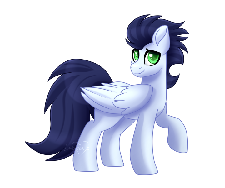 Size: 6000x5000 | Tagged: safe, artist:lavenderheartsmlp, derpibooru import, soarin', pegasus, pony, absurd resolution, colored pupils, cute, heart eyes, looking at you, male, simple background, soarinbetes, solo, stallion, transparent background, wingding eyes