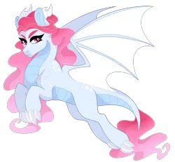 Size: 2700x2500 | Tagged: safe, artist:gigason, derpibooru import, oc, dracony, dragon, hybrid, pony, female, high res, magical lesbian spawn, offspring, parent:princess celestia, parent:princess ember, parents:emberlestia, simple background, solo, transparent background