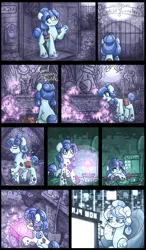 Size: 700x1200 | Tagged: safe, artist:azimooth, derpibooru import, oc, oc:thauma disk, earth pony, ghost, pony, undead, ask thaumaturge pony, cemetery, female, mare, mushroom, solo