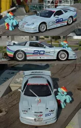 Size: 900x1426 | Tagged: safe, artist:lonewolf3878, derpibooru import, rainbow dash, pegasus, pony, blind bag, car, corvette, corvette c5, corvette c5r, custom, irl, model, photo, toy