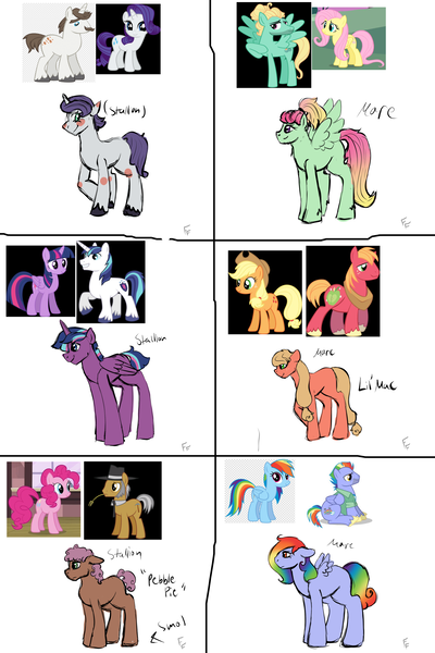 Size: 2000x3000 | Tagged: safe, artist:ponykittenboi, derpibooru import, applejack, big macintosh, bow hothoof, fluttershy, hondo flanks, igneous rock pie, pinkie pie, rainbow dash, rarity, shining armor, twilight sparkle, twilight sparkle (alicorn), zephyr breeze, oc, alicorn, earth pony, pegasus, pony, unicorn, alternate universe, concept, crack shipping, incest, mane six, offspring, parent:applejack, parent:big macintosh, parent:bow hothoof, parent:fluttershy, parent:hondo flanks, parent:igneous rock, parent:pinkie pie, parent:rainbow dash, parent:rarity, parent:shining armor, parent:twilight sparkle, parent:zephyr breeze, parents:applemac, parents:bowdash, parents:igneouspie, parents:rariflanks, parents:shining sparkle, parents:shiningsparkle, parents:zephyrshy, product of incest, shipping, simple background, sketch, white background