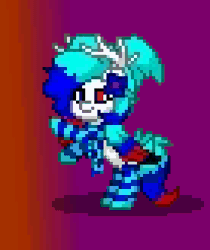 Size: 276x328 | Tagged: safe, artist:torpy-ponius, derpibooru import, oc, oc:moonstone, unofficial characters only, pony, pony town, animated, clothes, dancing, hoofy-kicks, pixel art, socks, solo, striped socks