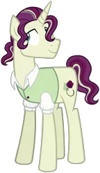 Size: 1538x2673 | Tagged: safe, artist:zipverse, derpibooru import, oc, oc:mi amore, pony, unicorn, clothes, male, shirt, simple background, solo, stallion, transparent background, vest