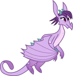 Size: 4000x4160 | Tagged: absurd resolution, artist:melisareb, badass, between dark and dawn, cute, derpibooru import, dragon, dragoness, female, flying, inkscape, promibetes, prominence, safe, simple background, solo, .svg available, transparent background, vector, wings