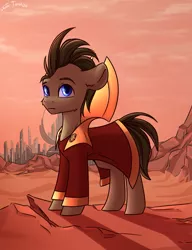 Size: 1769x2300 | Tagged: artist:shido-tara, derpibooru import, doctor who, doctor whooves, gallifrey, red, safe, timelord, time turner, watching in camera