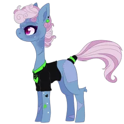 Size: 2500x2500 | Tagged: safe, artist:bublebee123, derpibooru import, oc, oc:blue lightning (ice1517), unofficial characters only, pegasus, pony, icey-verse, alternate hairstyle, blank flank, clothes, commission, ear piercing, earring, female, freckles, jewelry, magical lesbian spawn, mare, missing wing, offspring, parent:bluebonnet, parent:rolling thunder, parents:bluethunder, piercing, redesign, scar, shirt, simple background, solo, stitches, tattoo, transparent background