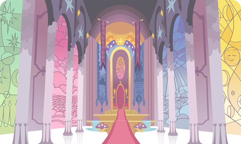 Size: 954x572 | Tagged: background, carpet, derpibooru import, gameloft, indoors, no pony, safe, stained glass, throne, throne room