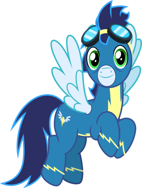Size: 2270x3000 | Tagged: safe, artist:chainchomp2, derpibooru import, soarin', pegasus, pony, parental glideance, .svg available, alternate versions at source, clothes, flying, goggles, high res, looking at you, male, simple background, solo, stallion, transparent background, uniform, vector, wonderbolts uniform