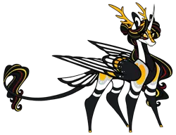 Size: 1750x1342 | Tagged: safe, artist:australian-senior, derpibooru import, oc, oc:niomedes invictus, unofficial characters only, alicorn, pony, kirindos, glados, image, png, portal (valve), simple background, solo, transparent background