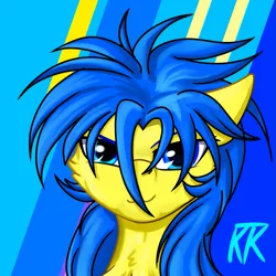 Size: 999x999 | Tagged: artist:ktk's sky, blue eyes, derpibooru import, headphones, male, oc, oc:redsun sky, pegasus, safe, solo