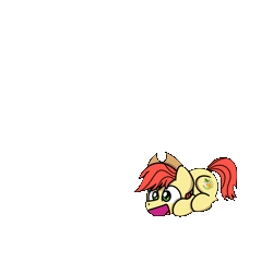 Size: 1200x1200 | Tagged: safe, artist:sugar morning, derpibooru import, part of a set, bright mac, earth pony, pony, animated, brightabetes, cute, happy, hat, jumping, leaping, loop, male, simple background, solo, stallion, sugar morning's jumping ponies, transparent background