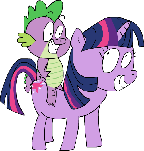 Size: 506x532 | Tagged: safe, artist:patrickbobsponge, deleted from derpibooru, derpibooru import, spike, twilight sparkle, dragon, pony, unicorn, baby, baby dragon, female, looking at each other, male, simple background, smiling, transparent background, unicorn twilight