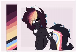 Size: 1816x1242 | Tagged: safe, artist:little-sketches, derpibooru import, oc, oc:ayaka, ponified, pegasus, pony, alternate design, female, mare, reference sheet, solo, species swap, two toned wings, wings