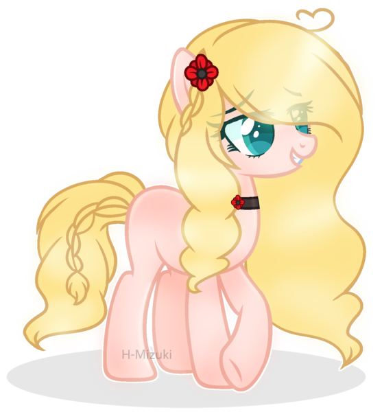 Size: 1504x1620 | Tagged: safe, artist:harukamizuki-chan, derpibooru import, oc, oc:poppy glowest, unofficial characters only, earth pony, pony, base used, choker, female, mare, simple background, solo, transparent background, white outline