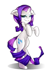 Size: 3000x4243 | Tagged: safe, artist:franticlava, derpibooru import, rarity, pony, unicorn, :p, bipedal, cute, ear fluff, female, high res, leg fluff, looking at you, mare, raribetes, simple background, solo, tongue out, transparent background