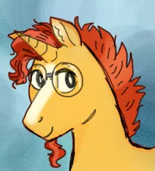 Size: 1315x1446 | Tagged: safe, artist:69beas, derpibooru import, sunburst, pony, unicorn, digital art, glasses, male, solo, stallion