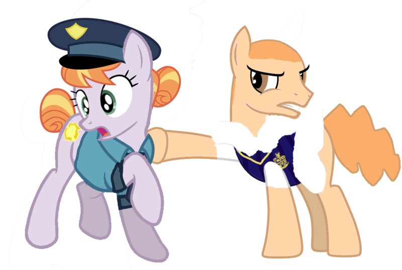 Size: 1336x897 | Tagged: safe, artist:kayman13, derpibooru import, copper top, ponified, pony, bully, bully (video game), female, fight, fist, hitting, jimmy hopkins, male, police, punch, simple background, this will end in jail time, transparent background, violence