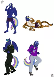 Size: 1577x2237 | Tagged: abs, anthro, artist:libra-11, barefoot, big cat, bodysuit, clothes, commission, cutie mark, derpibooru import, digital art, disguise, doodle, dress uniform, feet, fursuit, male, mask, muscles, nudity, oc, oc:storm alchemist, partial nudity, pecs, pegasus, plantigrade anthro, shoes, shorts, simple background, solo, solo male, suggestive, suit, tail, tiger, topless, white background, wings