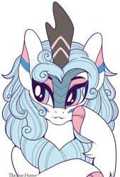 Size: 1431x2115 | Tagged: artist:the-star-hunter, bust, derpibooru import, female, kirin, kirin oc, oc, oc:cloudy sky, portrait, safe, simple background, solo, transparent background, unofficial characters only