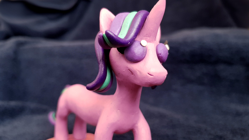 Size: 4032x2268 | Tagged: artist:crosslineanimator, clay, craft, derpibooru import, long glimmer, long pony, meme, plasticine, safe, sculpture, starlight glimmer