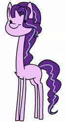 Size: 1170x2160 | Tagged: safe, artist:littleblackraencloud, derpibooru import, starlight glimmer, pony, unicorn, giraffe pony, long glimmer, long legs, long neck, long pony, meme, solo