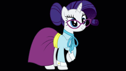 Size: 1920x1080 | Tagged: animated, artist:hungryponies, blushing, clothes, derpibooru import, embarrassed, female, gif, glasses, hair bun, hungry, mare, necktie, rarity, safe, schoolmarm rarity, school uniform, skirt, starving, stomach growl, stomach noise, teacher, uniform, waistband