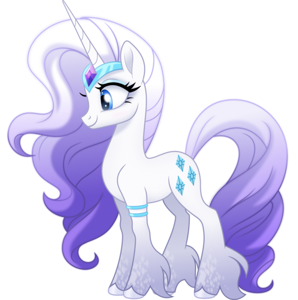 Size: 1280x1286 | Tagged: safe, artist:negatif22, derpibooru import, rarity, pony, unicorn, leak, spoiler:g5, bracer, cute, female, g5, gradient mane, gradient tail, hooves, jewelry, mare, movie accurate, raribetes, rarity (g5), simple background, smiling, solo, tiara, transparent background, unshorn fetlocks