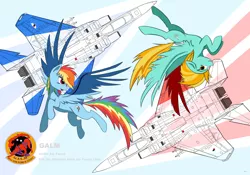 Size: 5468x3825 | Tagged: safe, artist:lth935, derpibooru import, lightning dust, rainbow dash, pegasus, pony, ace combat, ace combat zero, emblem, f-15 eagle, female, fighter plane, mare, pixy, solo wing pixy