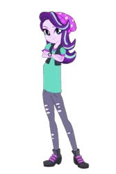 Size: 485x726 | Tagged: safe, derpibooru import, edit, starlight glimmer, human, equestria girls, beanie, crossed arms, hat, long glimmer, long pony, meme, smiling, solo